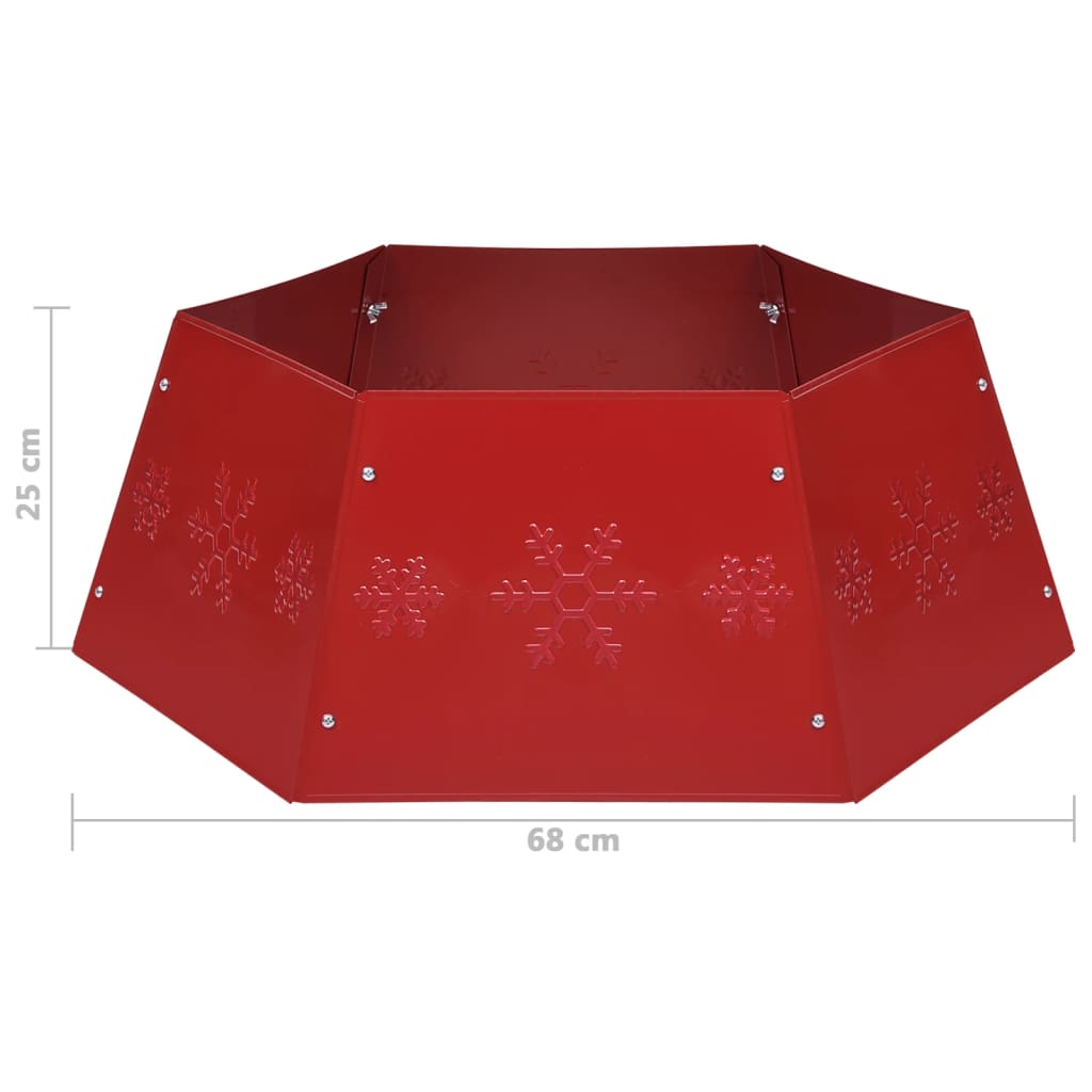 Jupe de sapin de Noël Rouge Ø68x25 cm - XIOS