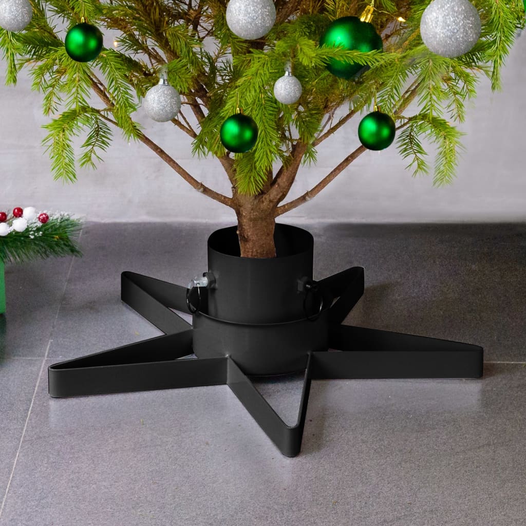 Support de sapin de Noël Noir 47x47x13,5 cm - XIOS