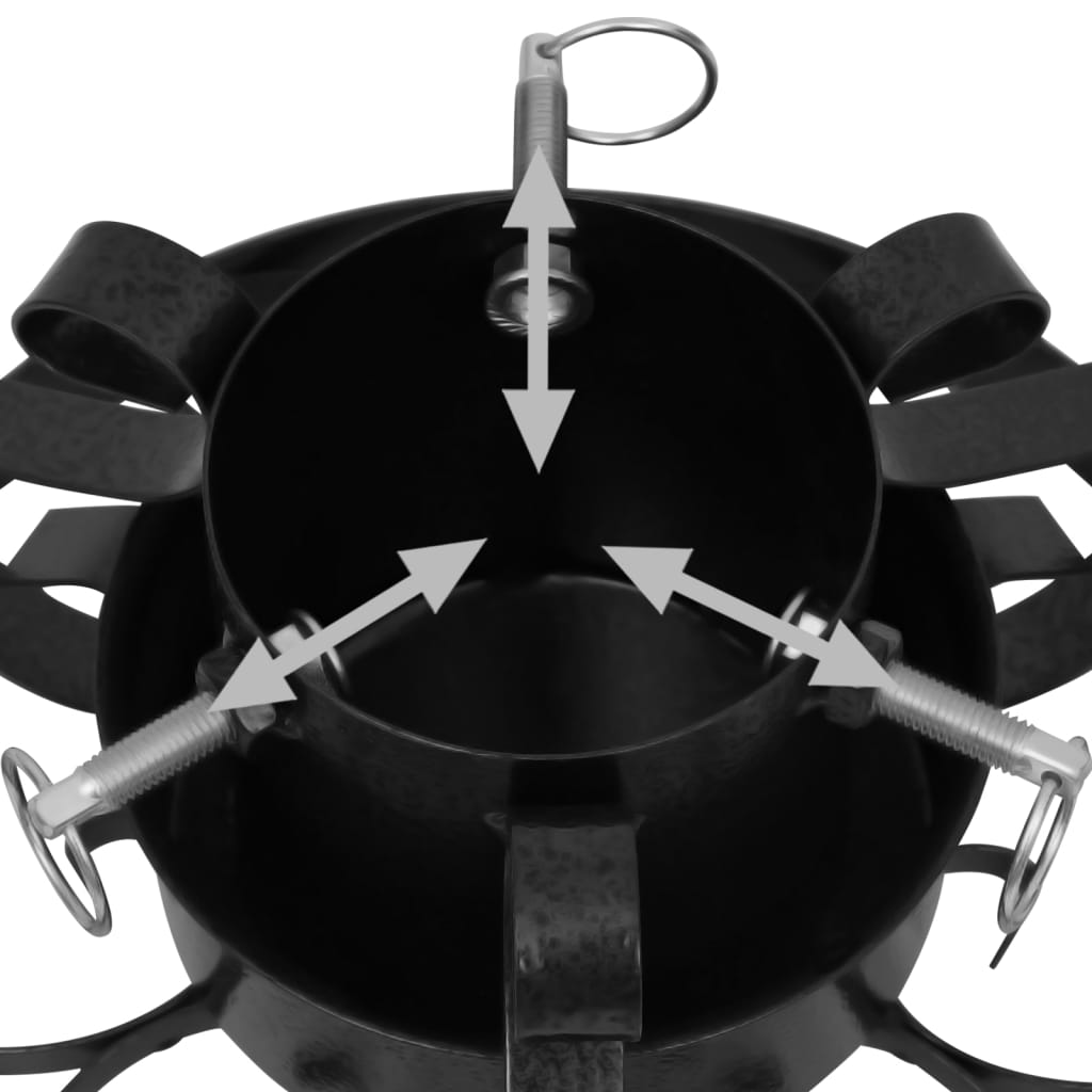 Support de sapin de Noël Noir 29x29x15,5 cm - XIOS