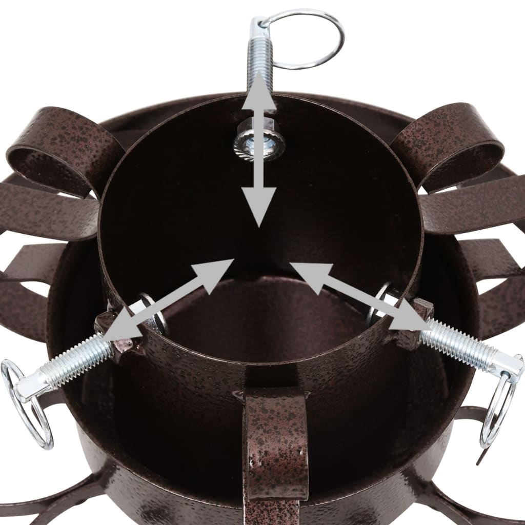 Support de sapin de Noël Cuivre antique 29x29x15,5 cm - XIOS