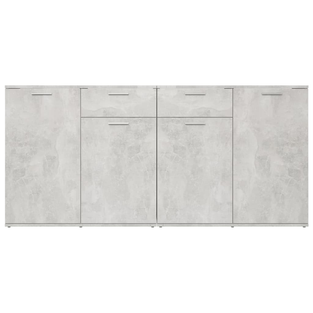 Buffet Gris béton 160x36x75 cm Bois d'ingénierie - XIOS