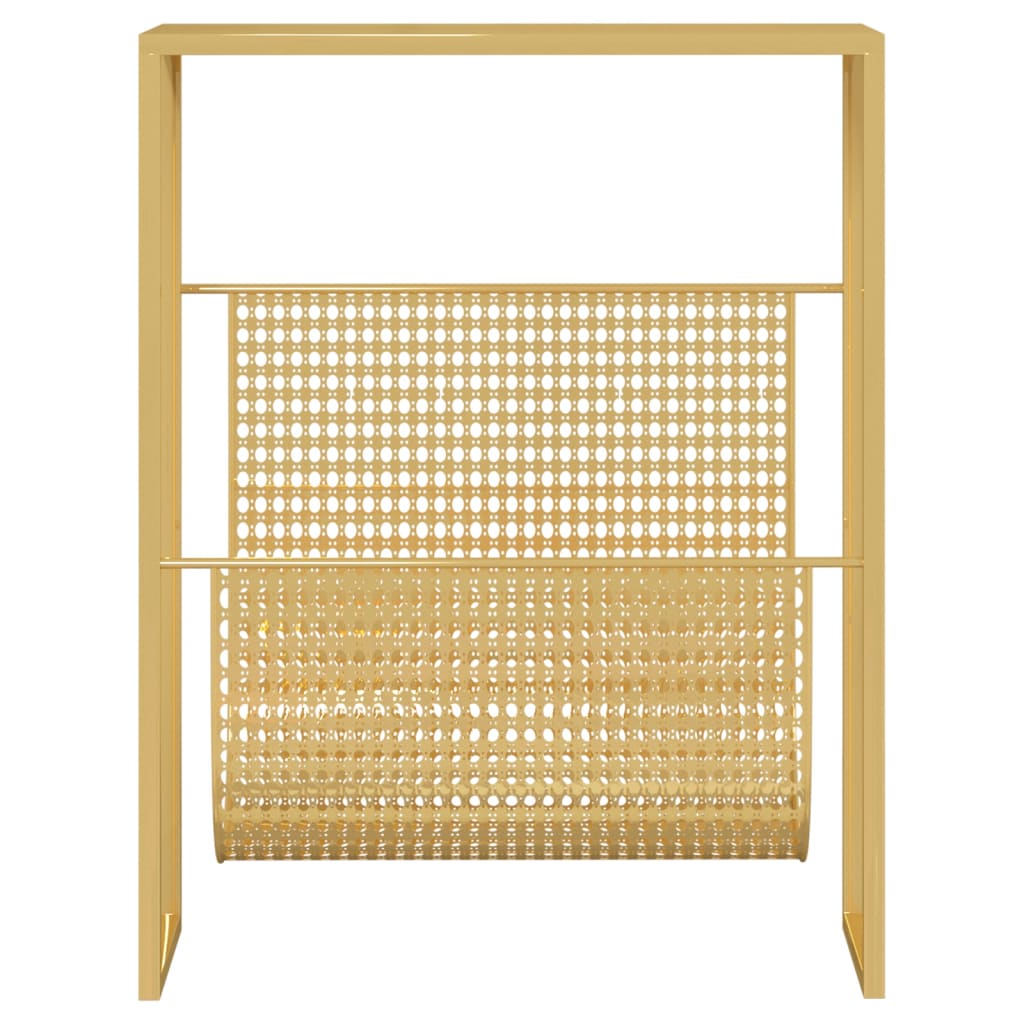 Porte-revue Doré 35x15x45 cm Acier - XIOS