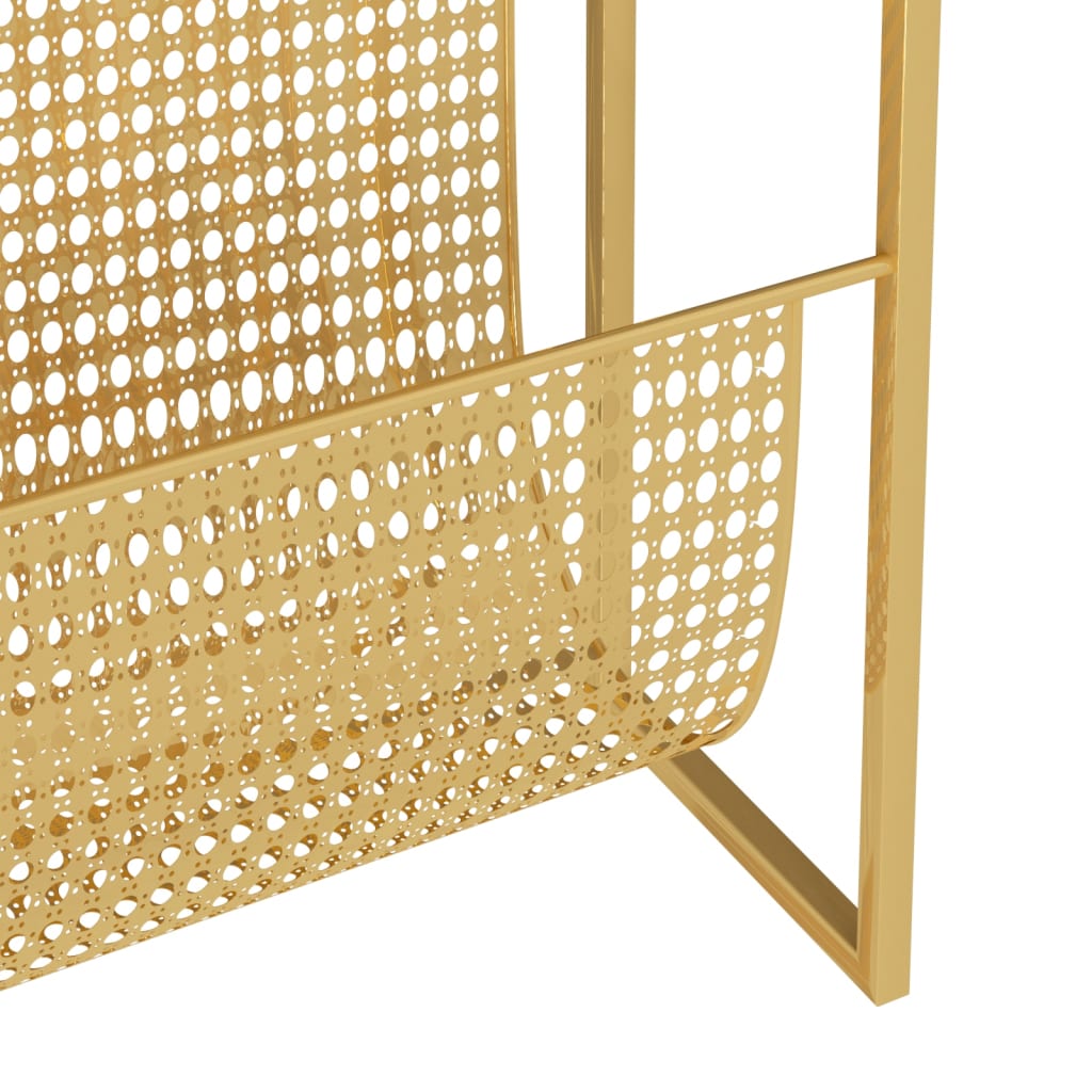 Porte-revue Doré 35x15x45 cm Acier - XIOS