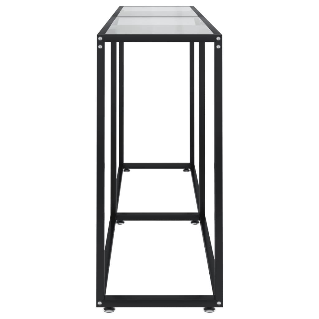 Table console Transparent 160x35x75,5 cm Verre trempé - XIOS