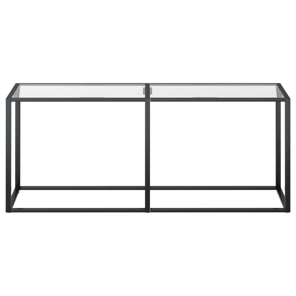 Table console Transparent 180x35x75,5 cm Verre trempé - XIOS