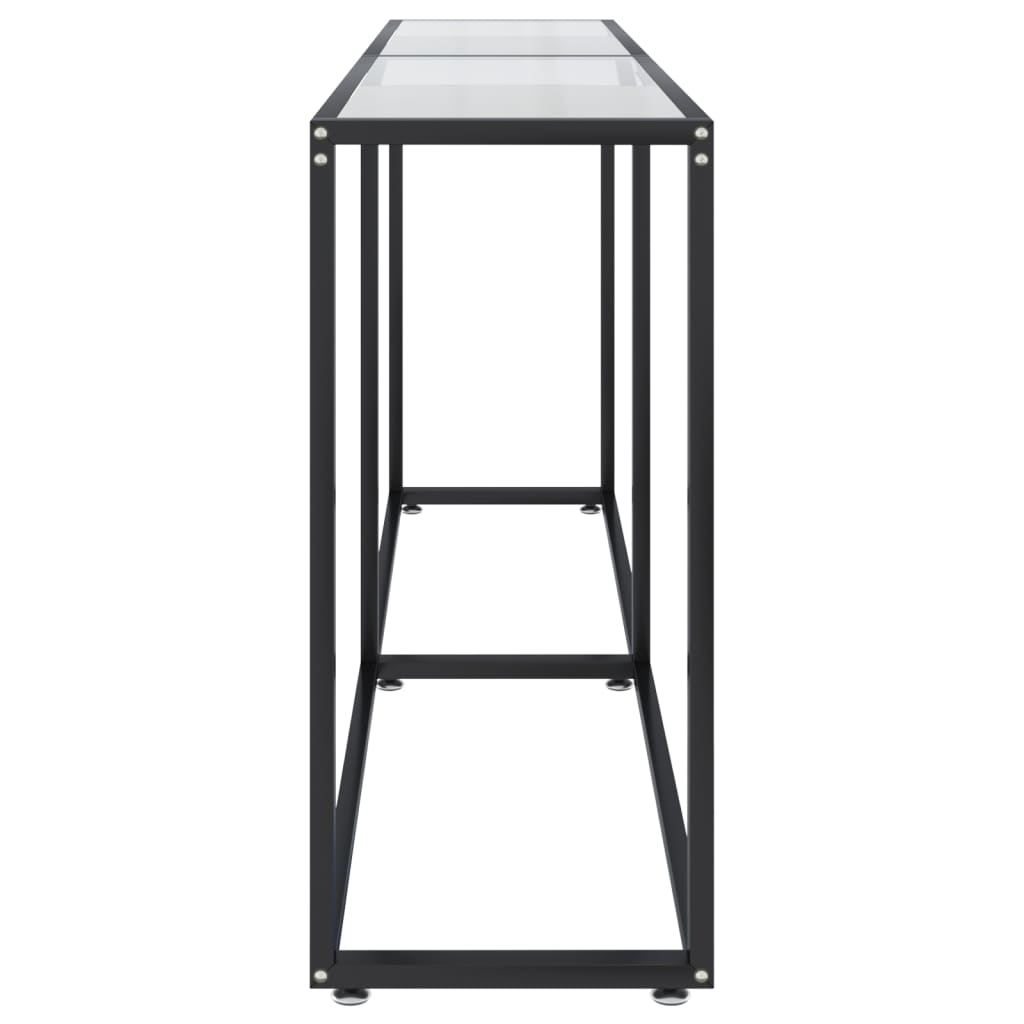 Table console Transparent 180x35x75,5 cm Verre trempé - XIOS