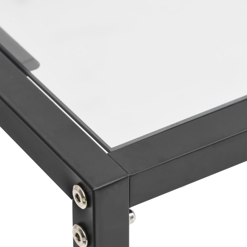 Table console Transparent 180x35x75,5 cm Verre trempé - XIOS