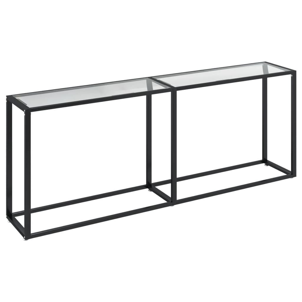 Table console Transparent 200x35x75,5 cm Verre trempé - XIOS