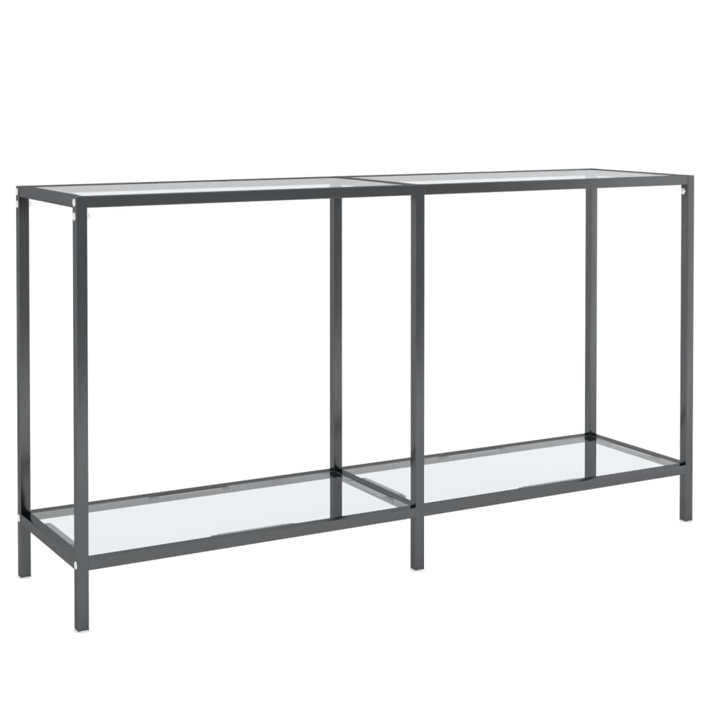 Table console Transparent 140x35x75,5 cm Verre trempé - XIOS