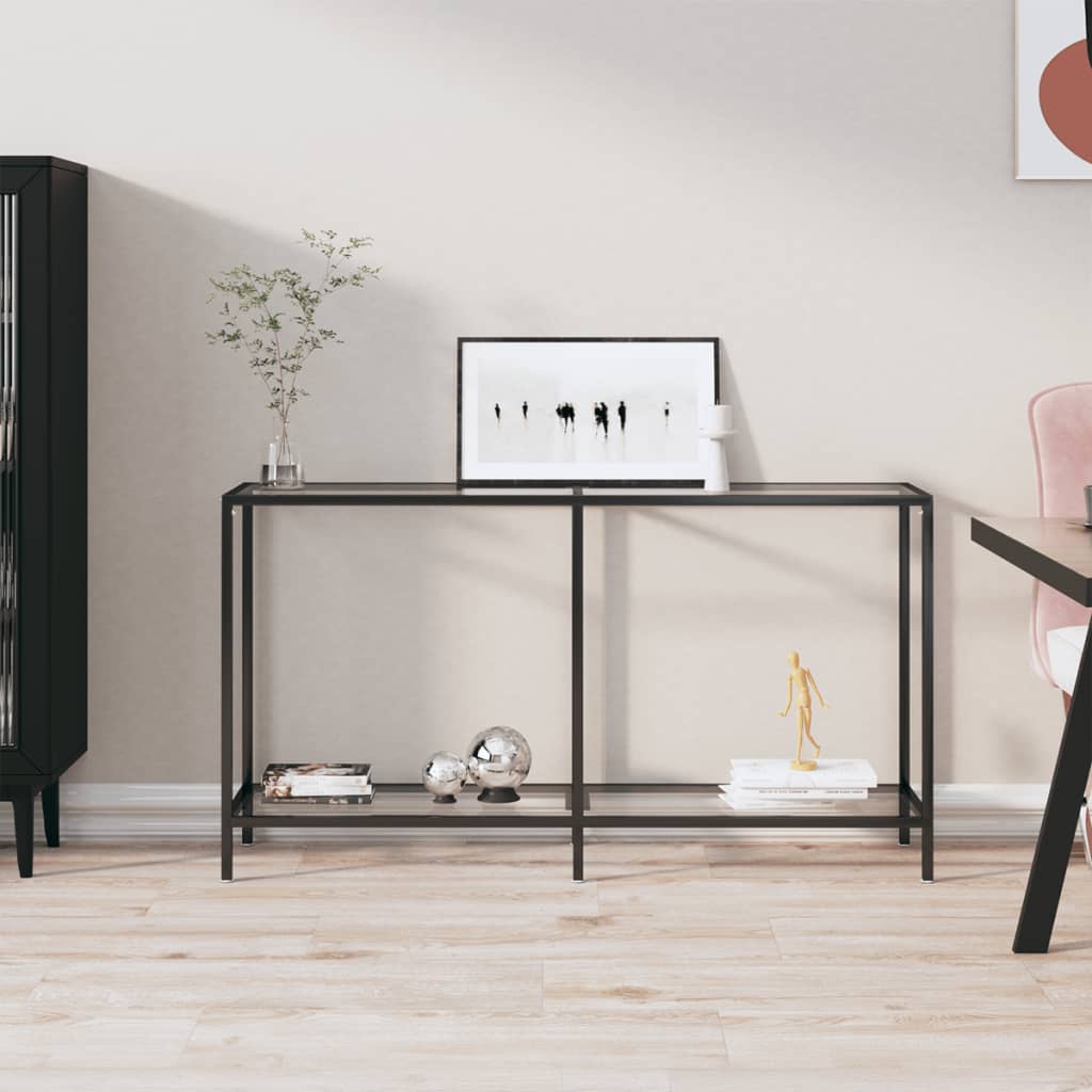 Table console Transparent 140x35x75,5 cm Verre trempé - XIOS