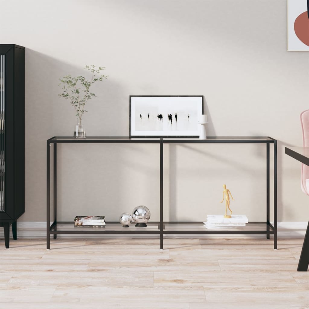 Table console Transparent 160x35x75,5 cm Verre trempé - XIOS