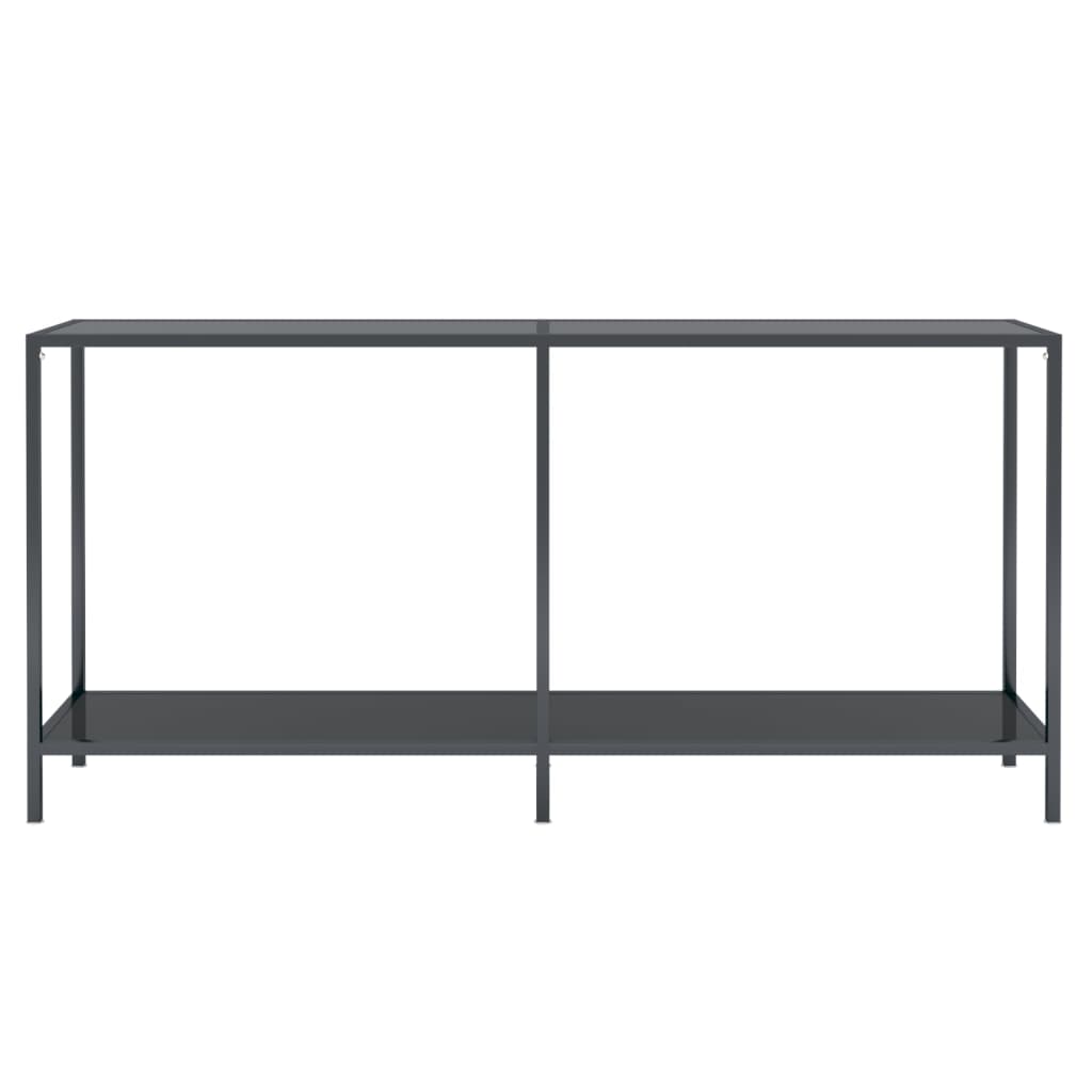 Table console Noir 160x35x75,5 cm Verre trempé - XIOS