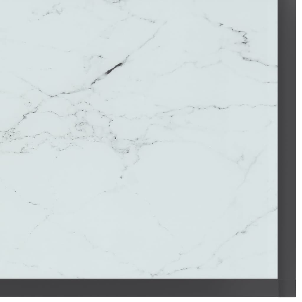 Table console Blanc 200x35x75,5 cm Verre trempé - XIOS