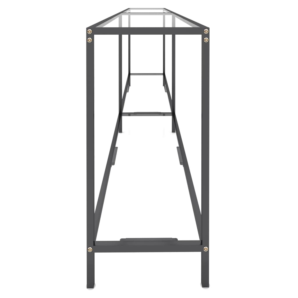 Table console Transparent 220x35x75,5 cm Verre trempé - XIOS