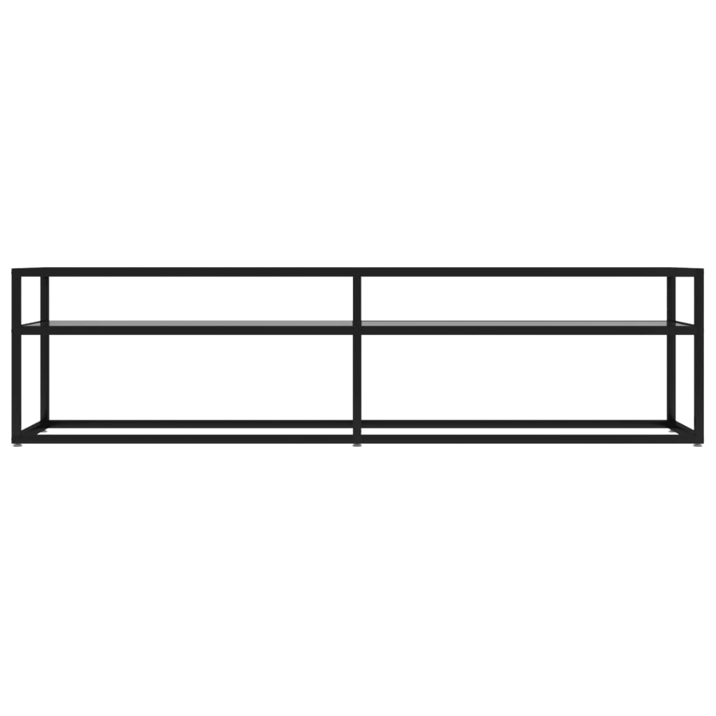 Meuble TV transparent 160x40x40,5 cm verre trempé - XIOS