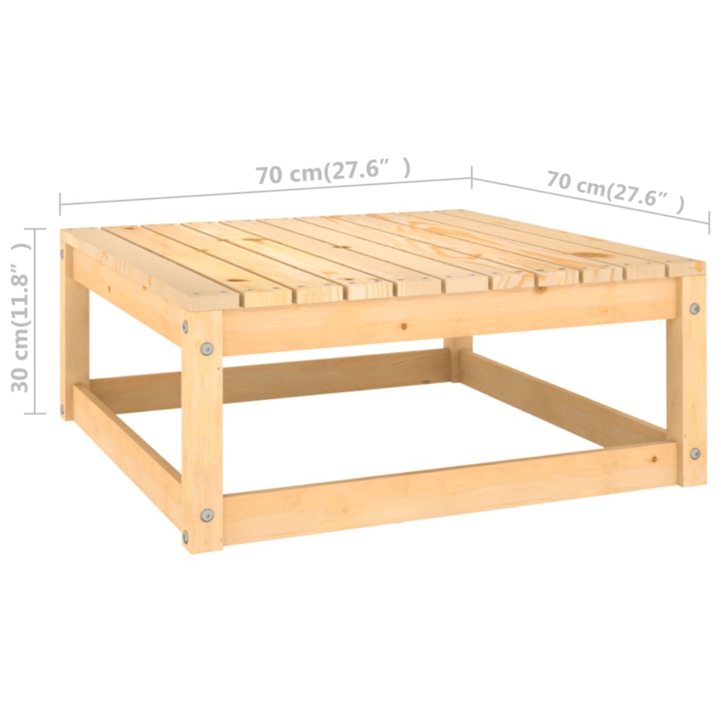 Salon de jardin 5 pcs avec coussins Bois de pin massif