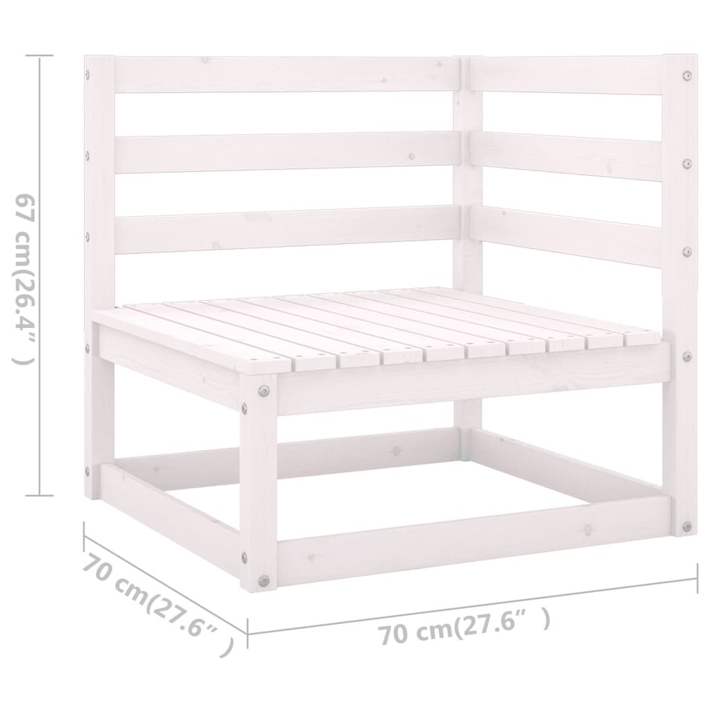 Salon de jardin 4 pcs avec coussins Bois de pin massif