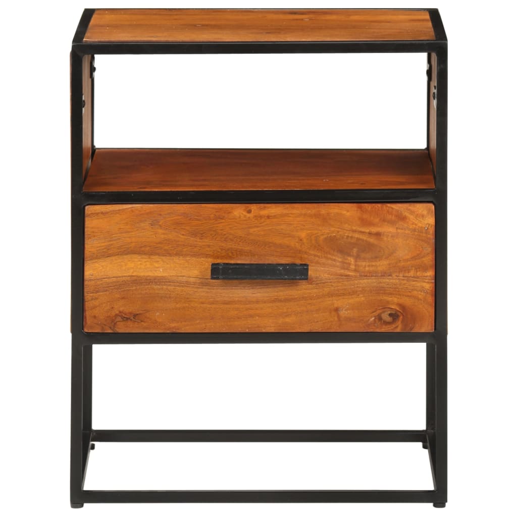 Table de chevet 40x30x50 cm Bois d'acacia massif - XIOS