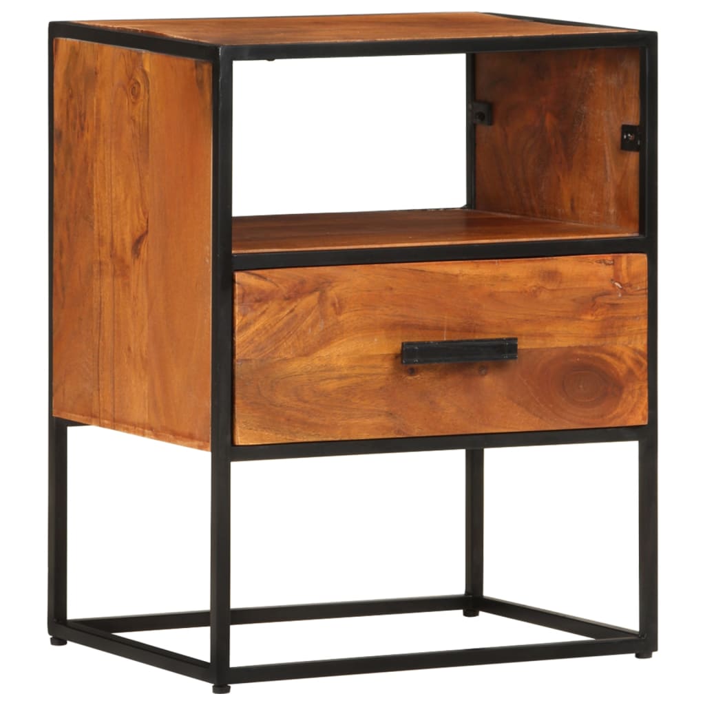 Table de chevet 40x30x50 cm Bois d'acacia massif - XIOS