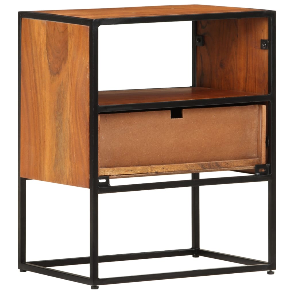 Table de chevet 40x30x50 cm Bois d'acacia massif - XIOS