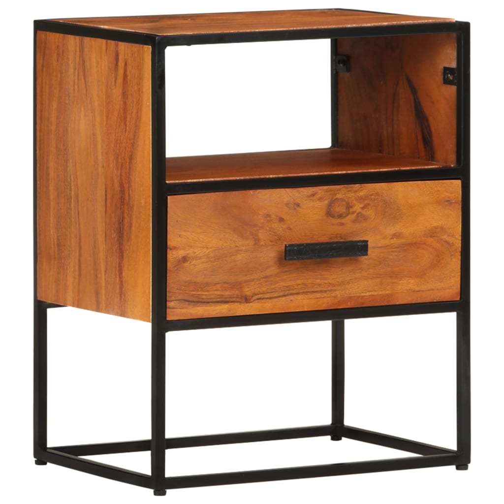 Table de chevet 40x30x50 cm Bois d'acacia massif - XIOS