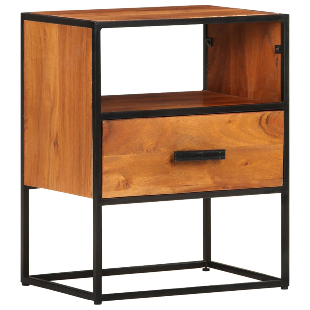 Table de chevet 40x30x50 cm Bois d'acacia massif - XIOS