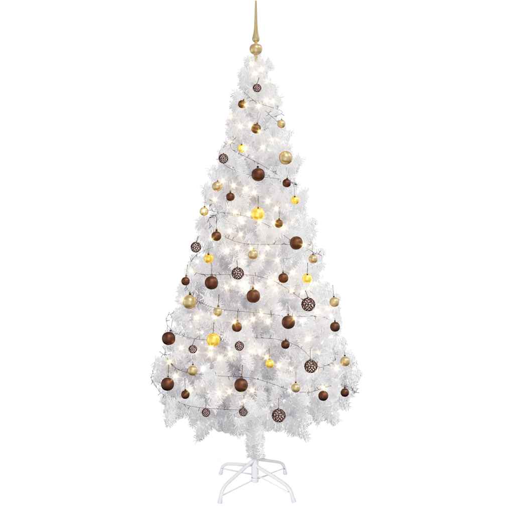 Arbre de Noël artificiel pré-éclairé/boules 180 cm 620 branches - XIOS