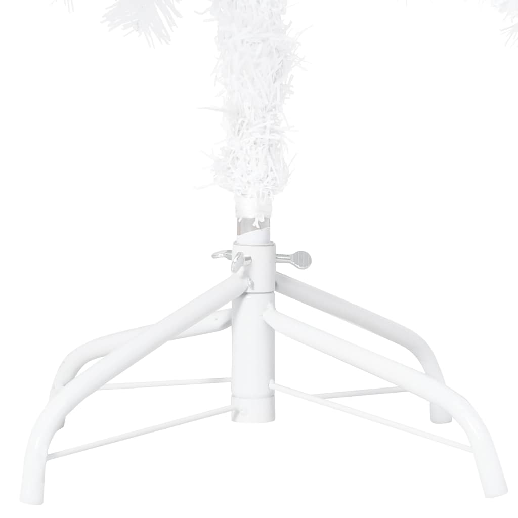 Arbre de Noël artificiel pré-éclairé et boules blanc 210 cm PVC - XIOS