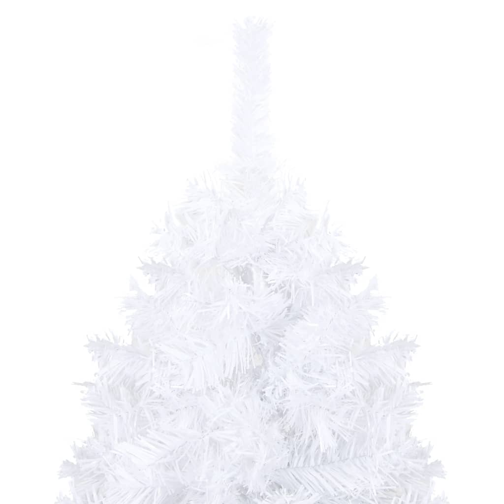 Arbre de Noël artificiel pré-éclairé et boules blanc 240 cm - XIOS