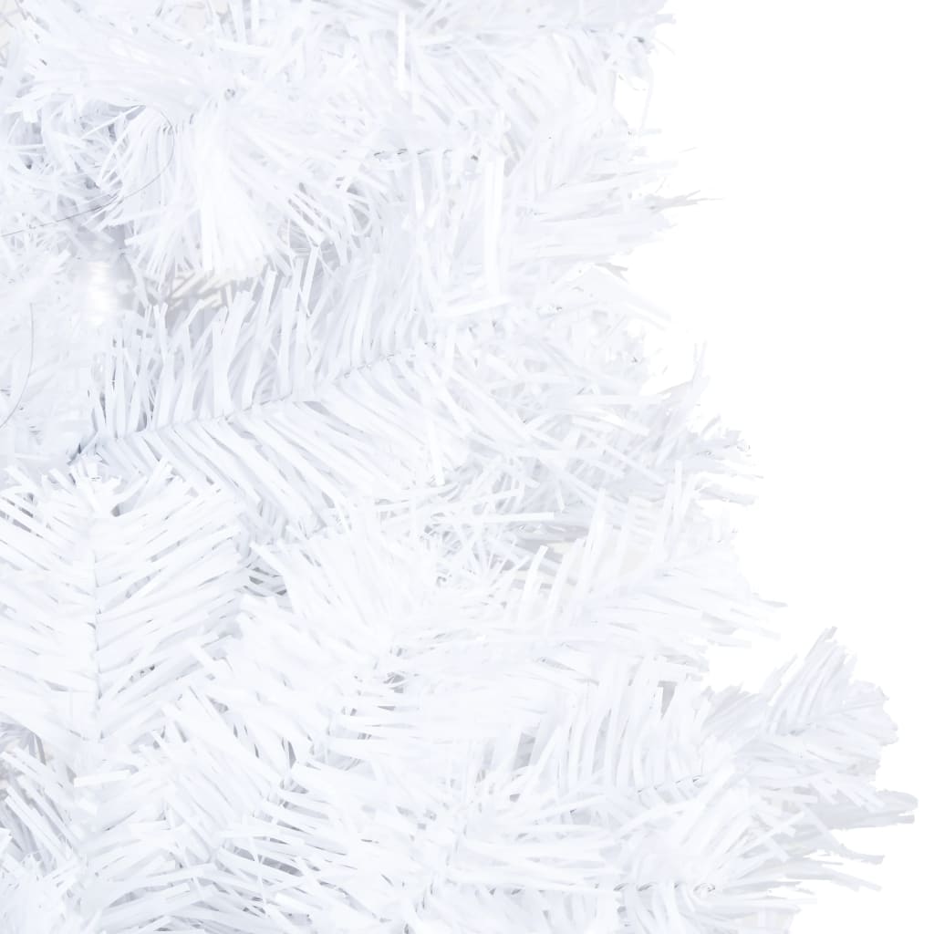 Arbre de Noël artificiel pré-éclairé et boules blanc 240 cm - XIOS