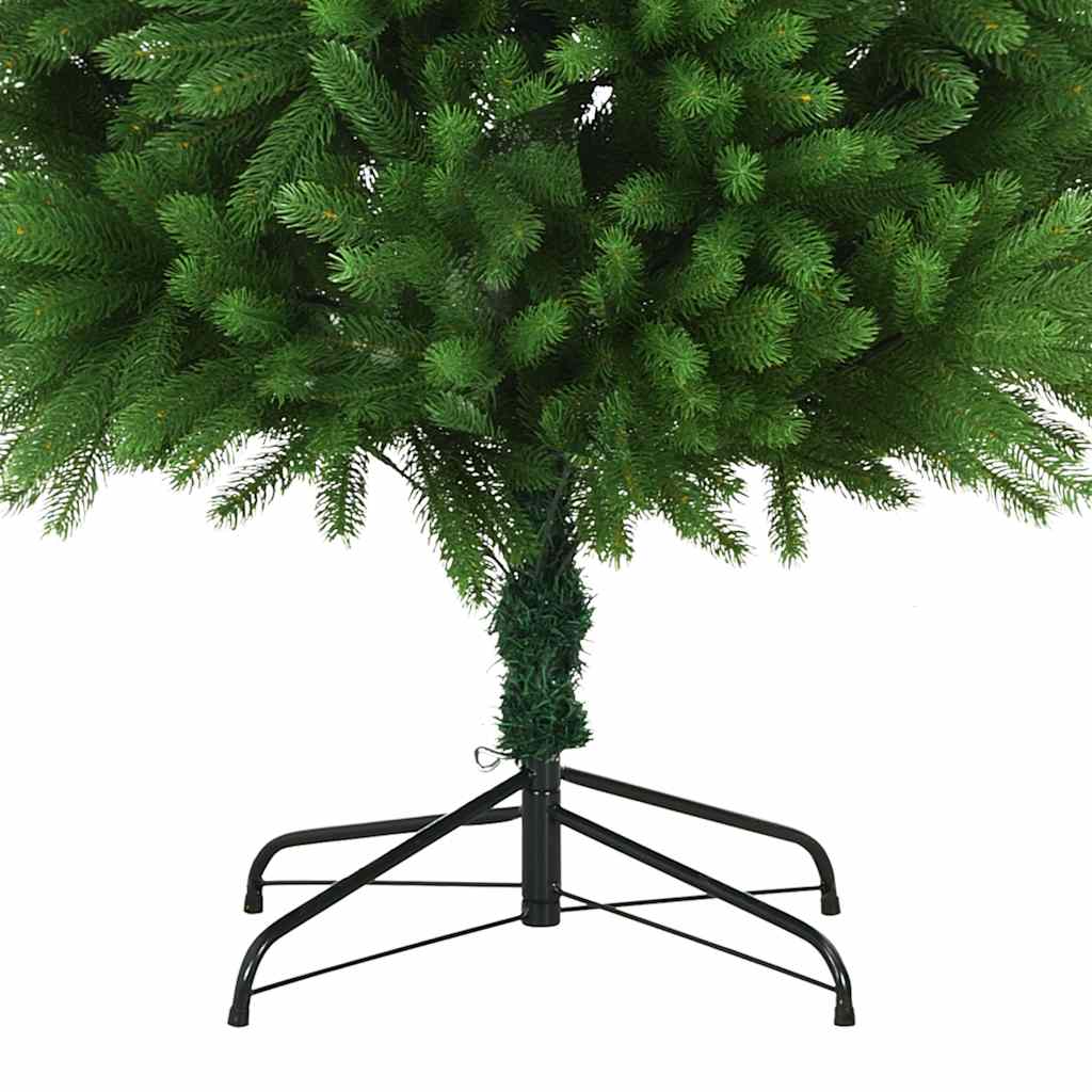 Arbre de Noël artificiel pré-éclairé et boules 240 cm vert