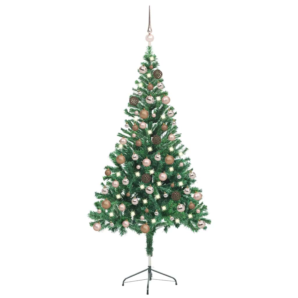 Arbre de Noël artificiel pré-éclairé/boules 150 cm 380 branches - XIOS
