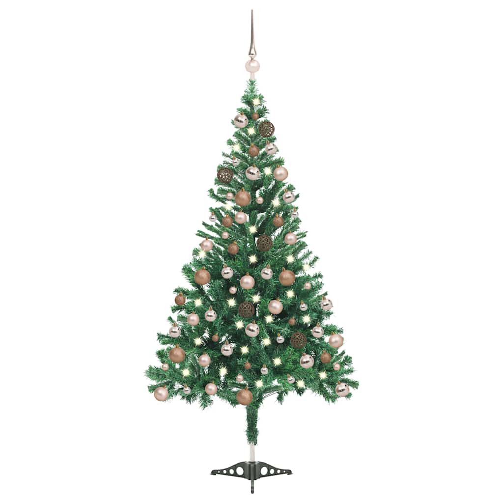 Arbre de Noël artificiel pré-éclairé/boules 180 cm 564 branches - XIOS