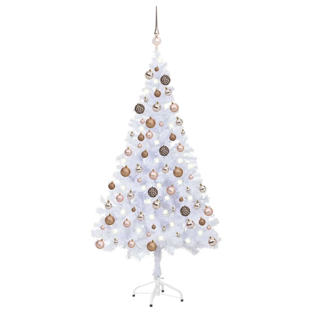 Arbre de Noël artificiel pré-éclairé/boules 120 cm 230 branches - XIOS