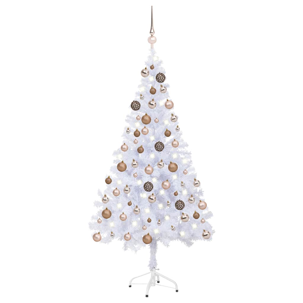 Arbre de Noël artificiel pré-éclairé/boules 150 cm 380 branches - XIOS