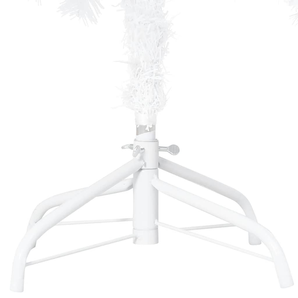 Arbre de Noël artificiel pré-éclairé et boules blanc 120 cm PVC - XIOS