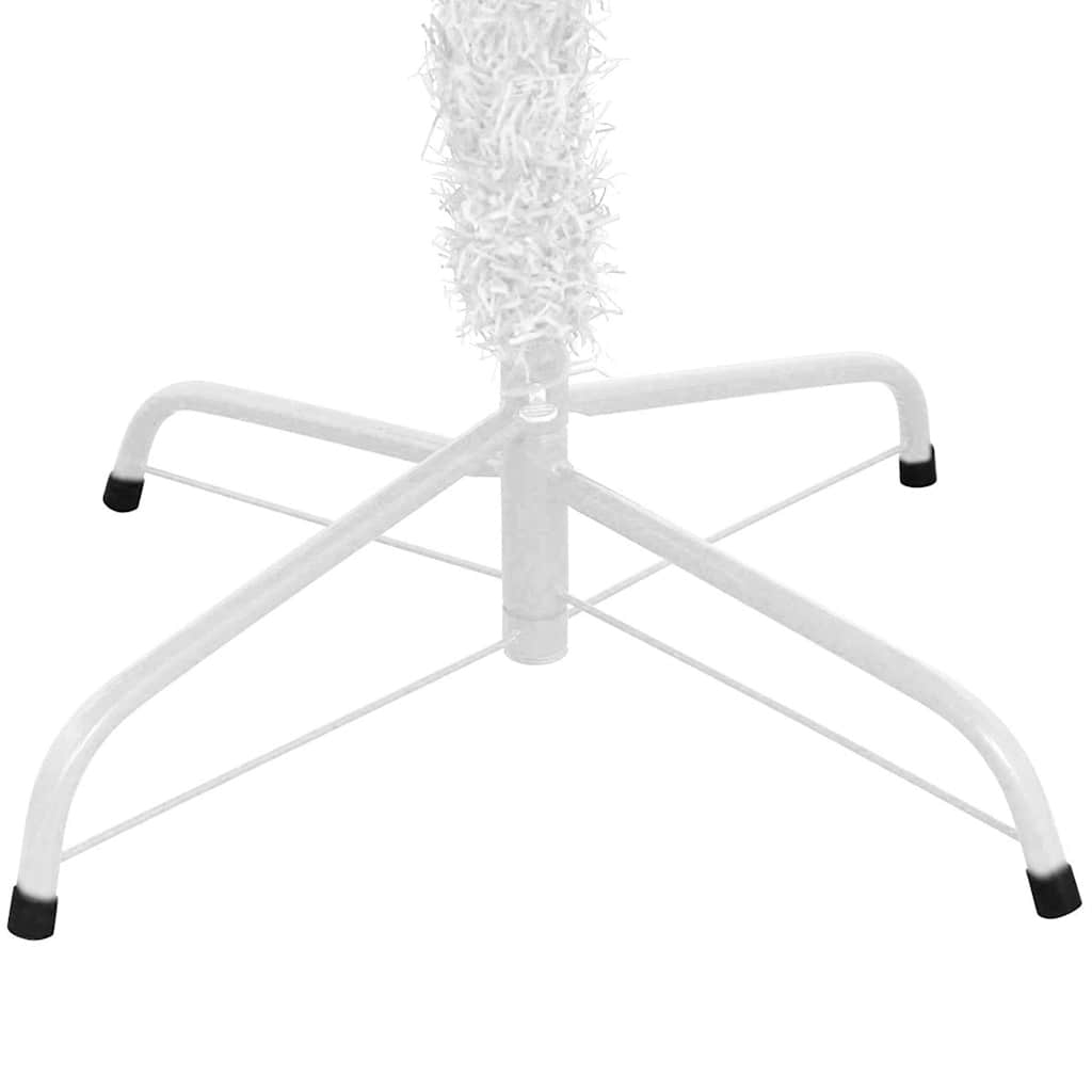 Arbre de Noël artificiel pré-éclairé et boules L 240 cm blanc