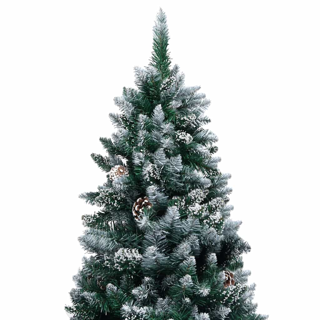 Arbre de Noël artificiel avec LED/boules pommes de pin 210cm
