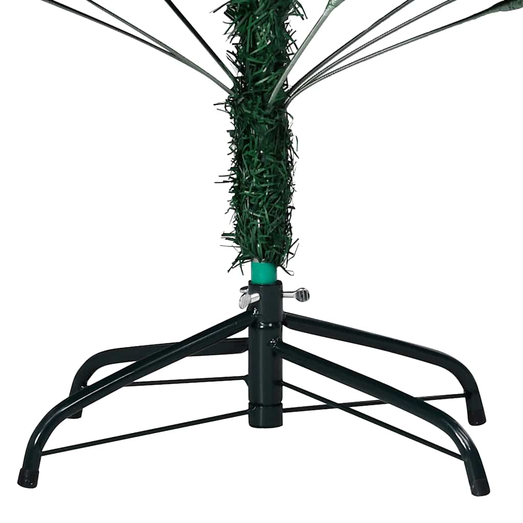 Arbre de Noël artificiel pré-éclairé et boules vert 240 cm