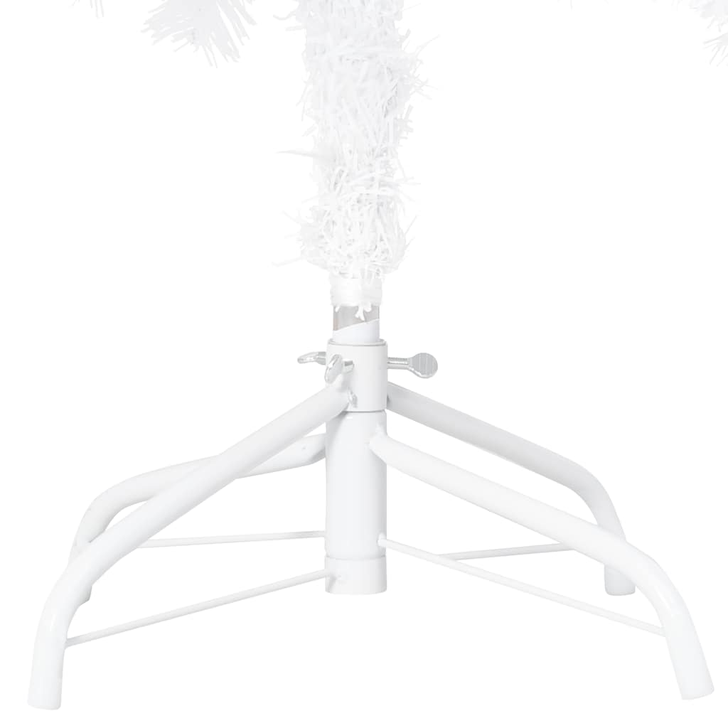 Arbre de Noël artificiel pré-éclairé et boules blanc 150 cm PVC - XIOS