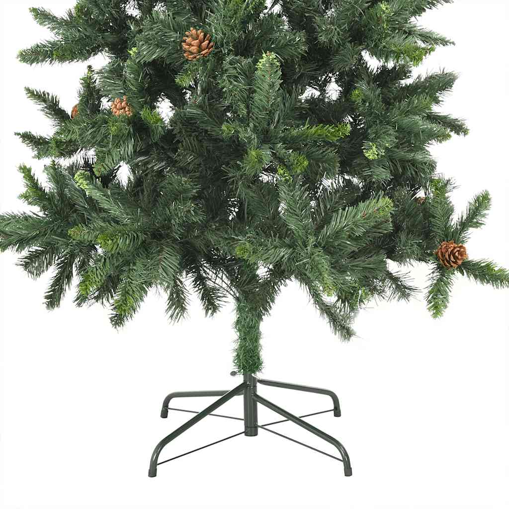 Arbre de Noël artificiel pré-éclairé et boules vert 210 cm - XIOS
