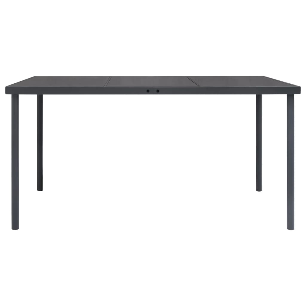 Mobilier de salle à manger d'extérieur 5 pcs Acier