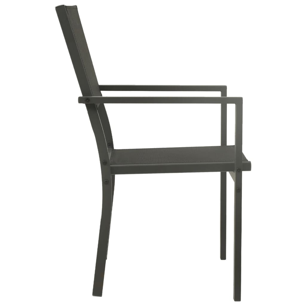 Mobilier de salle à manger d'extérieur 5 pcs Acier