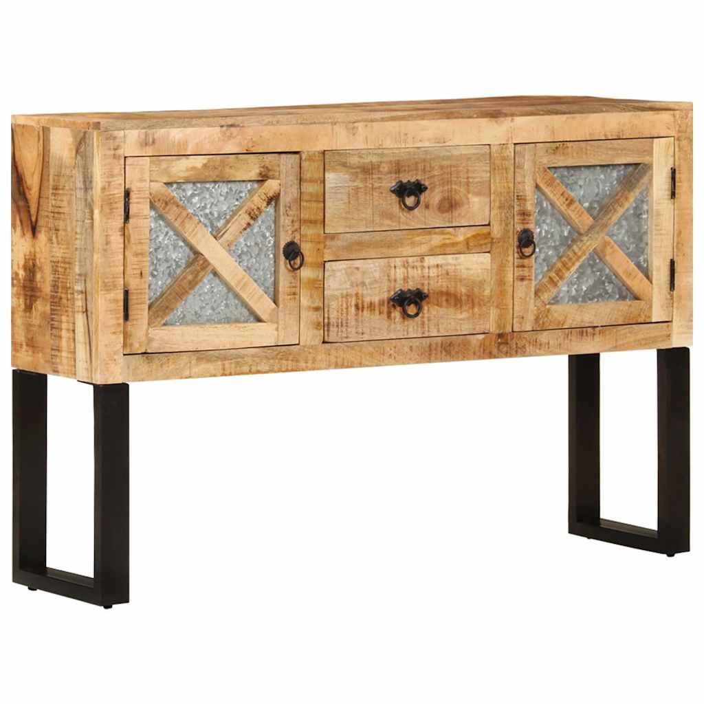 Buffet 110x30x74 cm Bois de manguier brut