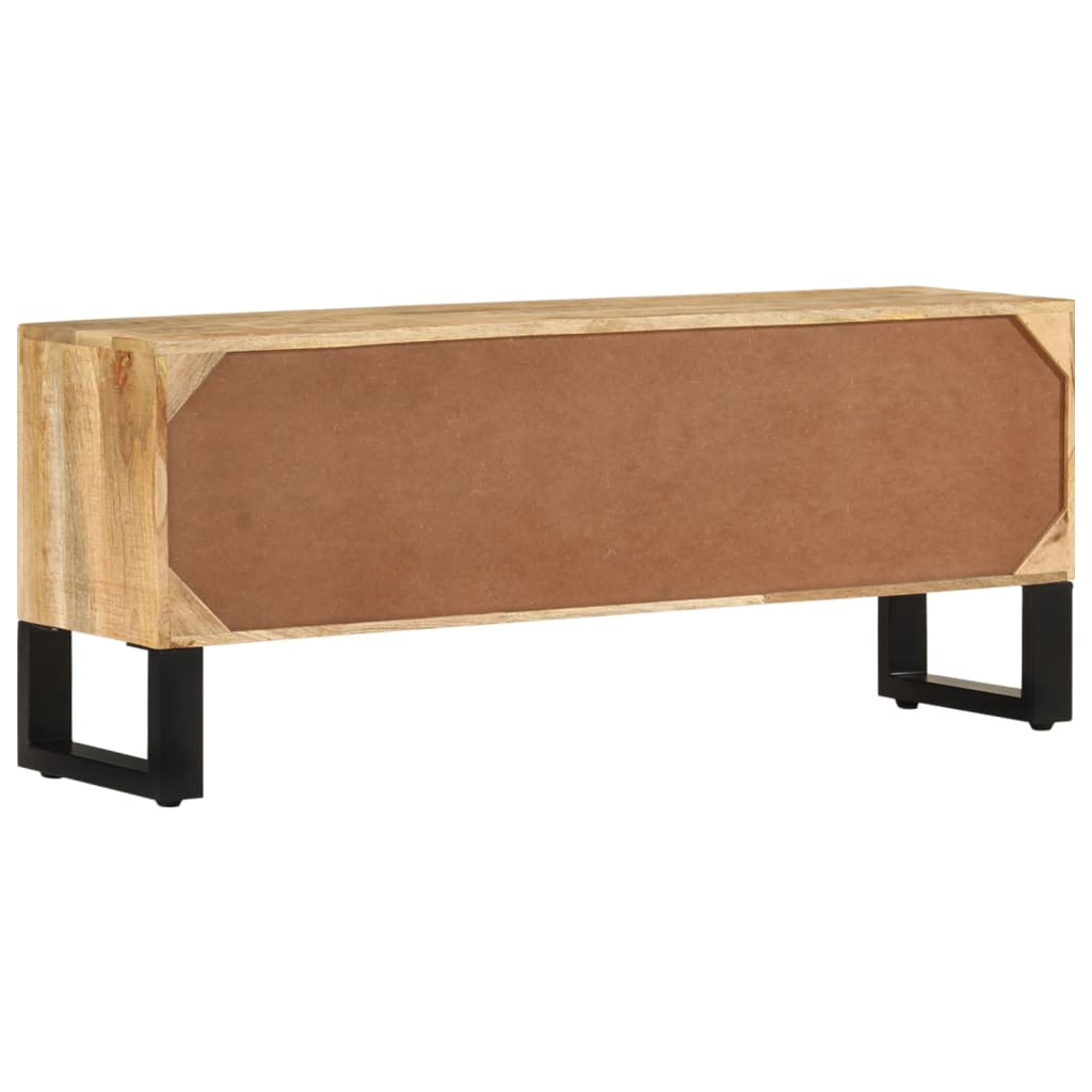 Meuble TV 110x30x45 cm Bois de manguier brut - XIOS