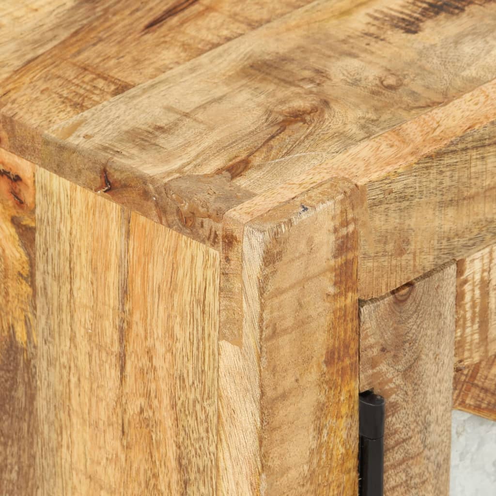 Meuble TV 110x30x45 cm Bois de manguier brut - XIOS