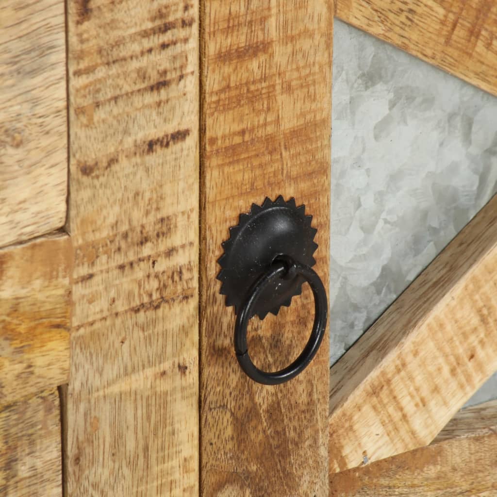 Meuble TV 110x30x45 cm Bois de manguier brut - XIOS