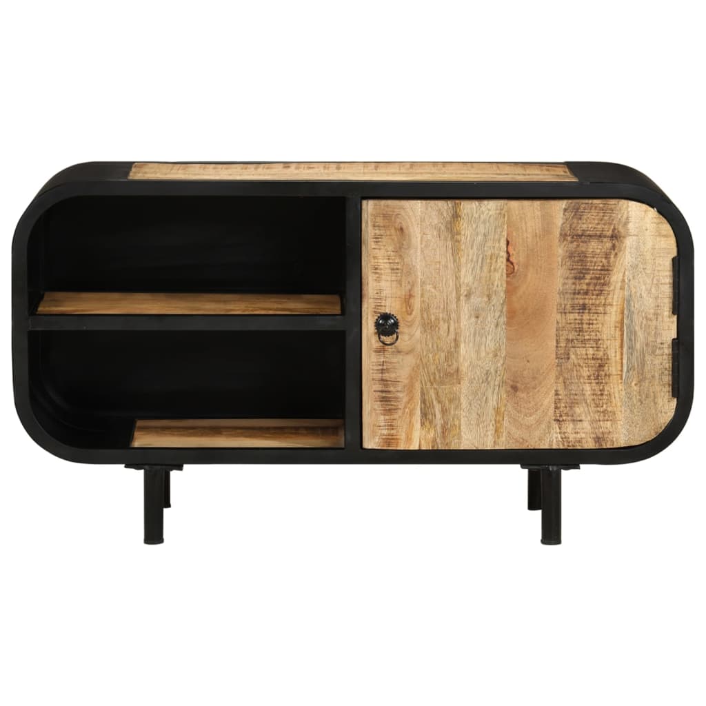 Meuble TV 90x30x48 cm Bois de manguier brut - XIOS