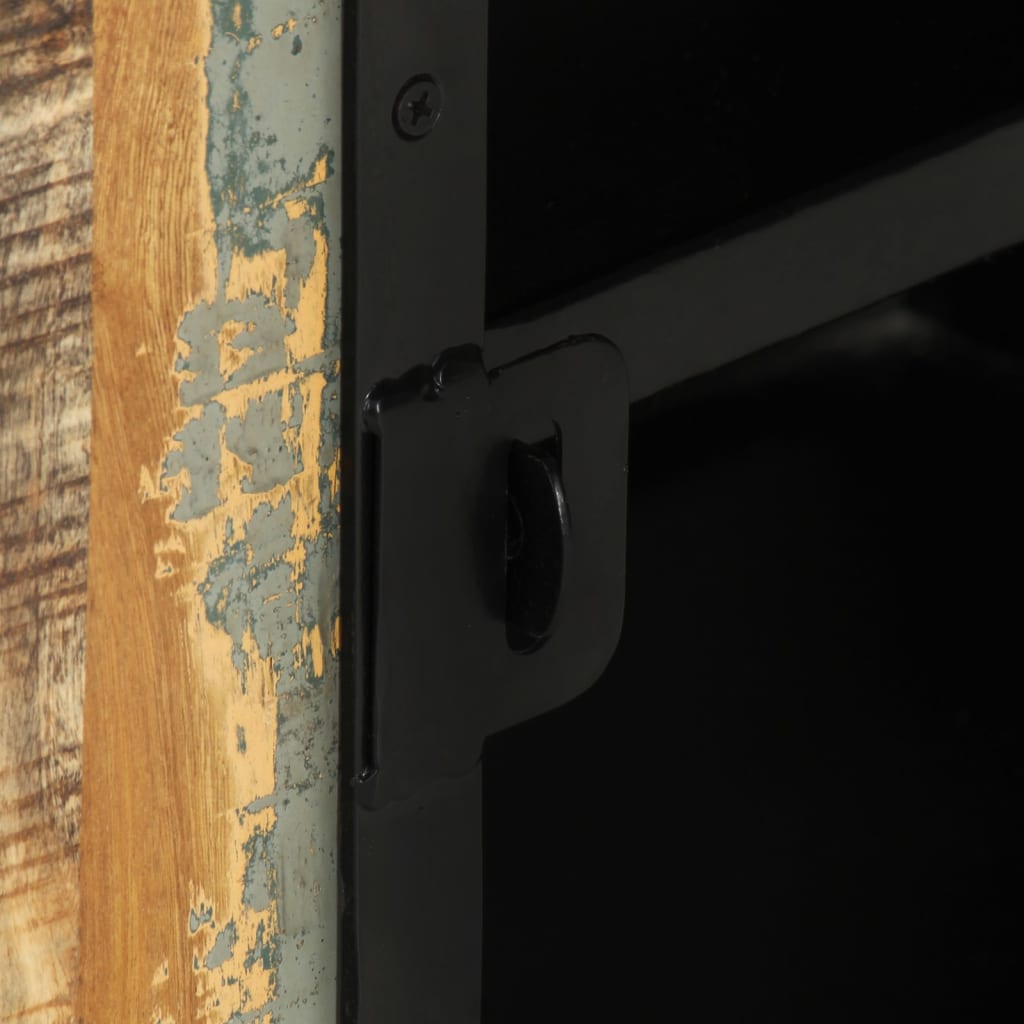 Meuble TV 110x30x45 cm Bois de récupération massif - XIOS