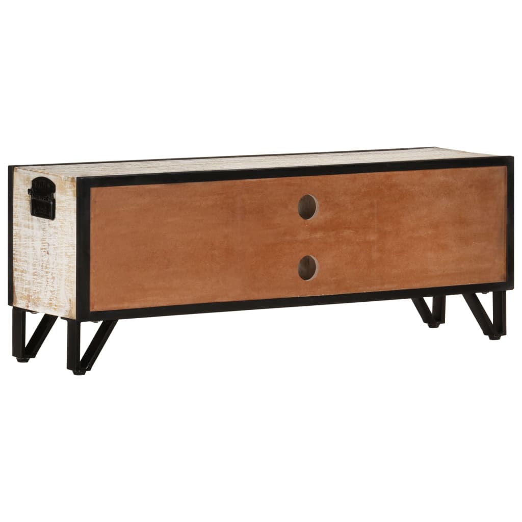 Meuble TV 110x30x41 cm Bois d'acacia massif - XIOS